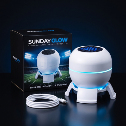 Sunday Glow projector with gift box and USB-C cable